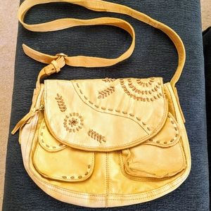 LUCKY BRAND Leather STASH Flap Crossbody